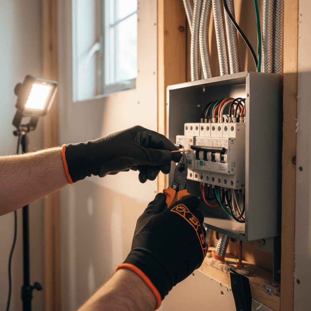Installing a new circuit breaker in a residential panel